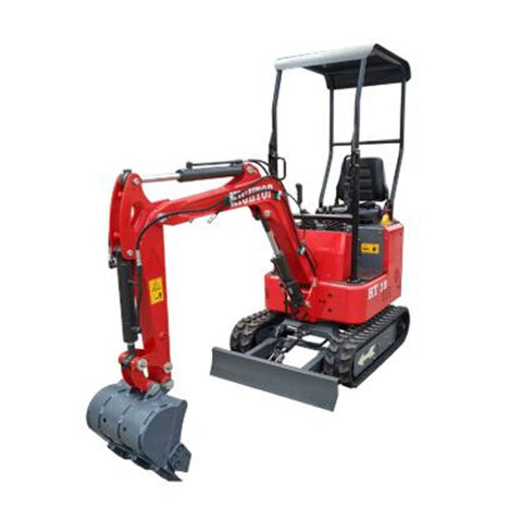 1 Tonnen Mini-Bagger für Bauarbeiten, Kompaktbagger mit Raupenfahrwerk für Aushubarbeiten