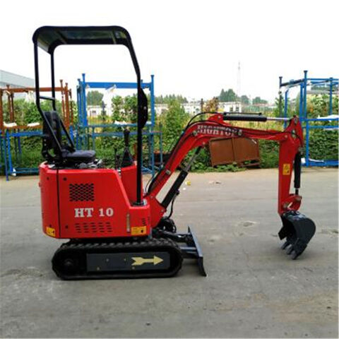 1 Tonnen Mini-Bagger für Bauarbeiten, Kompaktbagger mit Raupenfahrwerk für Aushubarbeiten