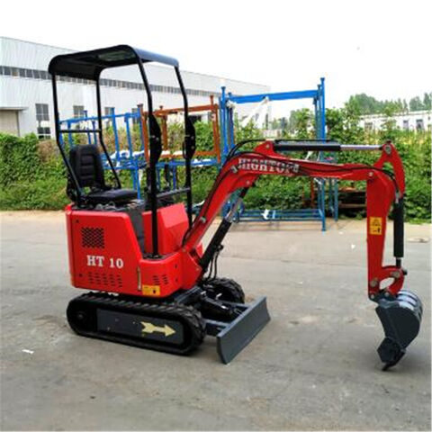 1 Tonnen Mini-Bagger für Bauarbeiten, Kompaktbagger mit Raupenfahrwerk für Aushubarbeiten
