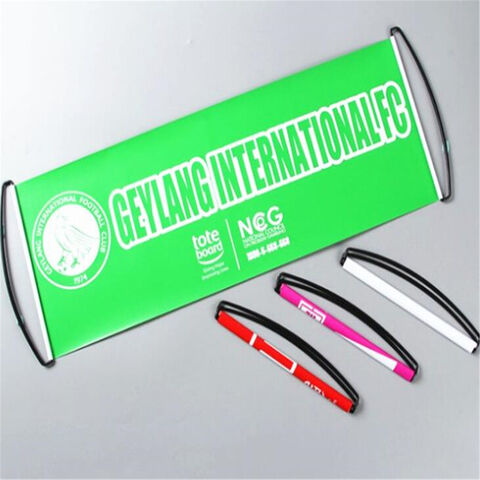 Günstige, individuell gestaltete, einziehbare Handbanner-Flagge zum Scrollen für Werbezwecke im Großhandel.