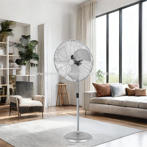 Neuer 2024er Stil, 50 cm (20 Zoll) großer, oszillierender, elektrischer Gewerbe- und Industrie-Standventilator mit hochwertigem Motor