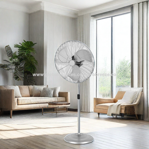 Neuer 2024er Stil, 50 cm (20 Zoll) großer, oszillierender, elektrischer Gewerbe- und Industrie-Standventilator mit hochwertigem Motor