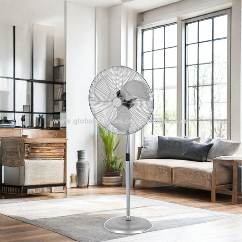 Neuer 2024er Stil, 50 cm (20 Zoll) großer, oszillierender, elektrischer Gewerbe- und Industrie-Standventilator mit hochwertigem Motor