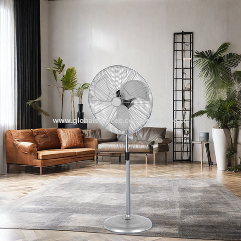 Neuer 2024er Stil, 50 cm (20 Zoll) großer, oszillierender, elektrischer Gewerbe- und Industrie-Standventilator mit hochwertigem Motor