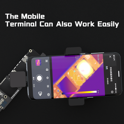 FORWARD New Mini Thermal Infrared Imager Zoom Camera thermal imaging for Microscope Mobile phone