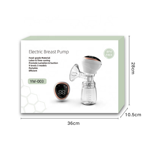 Extractor de Leche Eléctrico Portátil Antirretorno 3 Modos 9 Niveles LED Recargable Indoloro Integrado