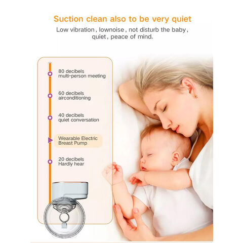 Extractor de Leche Materna de Una Pieza, Diseño Ligero, Ajustable y Portátil, Extractor de Leche Eléctrico