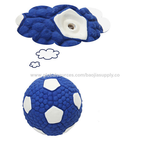 Juguete para perros, pelota de rugby de látex, pelota de tenis, juguete para morder con sonido