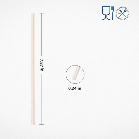 Canudos Descartáveis, 100 unidades de 20 cm, Canudos Biodegradáveis são uma Excelente Alternativa aos Canudos de Plástico. Ideal para atacadistas e distribuidores.