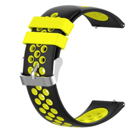 Bracelets de remplacement sport en silicone souple bicolore avec ventilation