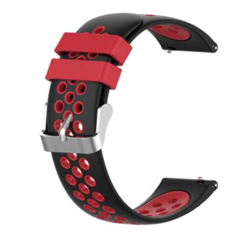 Bracelets de remplacement sport en silicone souple bicolore avec ventilation