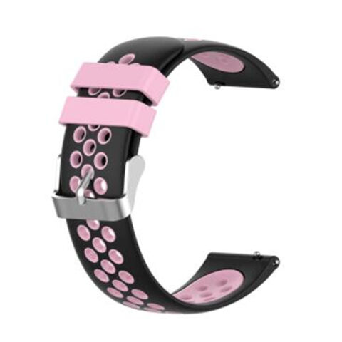 Bracelets de remplacement sport en silicone souple bicolore avec ventilation