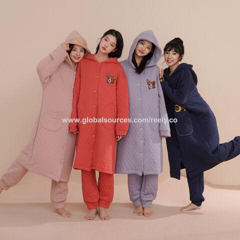 Tawop Women Long Sleeve Hooded Jumpsuit Pajamas Casual