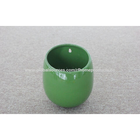 Vaso de Cerâmica com Orifício para Pendurar, Vários Designs Disponíveis, Pedidos Pequenos Aceitos, OEM é Bem-Vindo