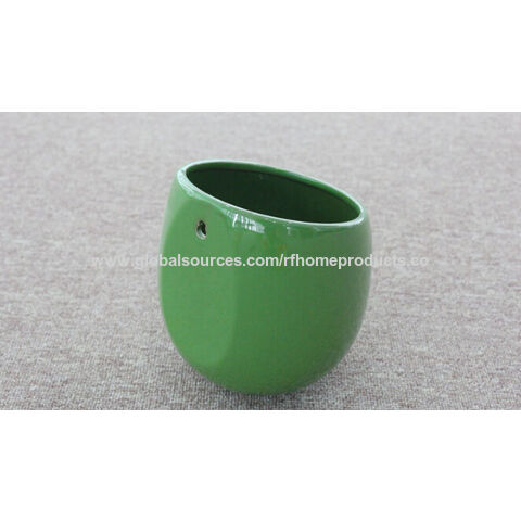 Vaso de Cerâmica com Orifício para Pendurar, Vários Designs Disponíveis, Pedidos Pequenos Aceitos, OEM é Bem-Vindo