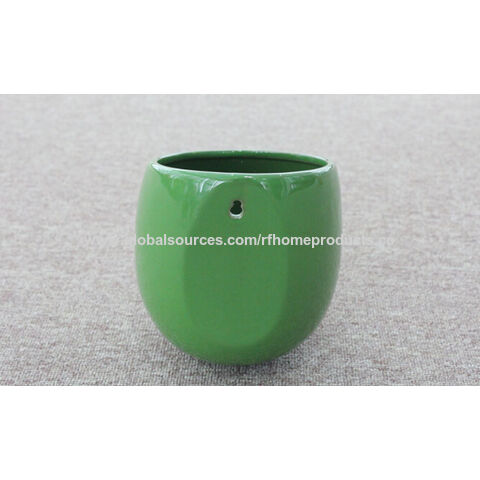 Vaso de Cerâmica com Orifício para Pendurar, Vários Designs Disponíveis, Pedidos Pequenos Aceitos, OEM é Bem-Vindo