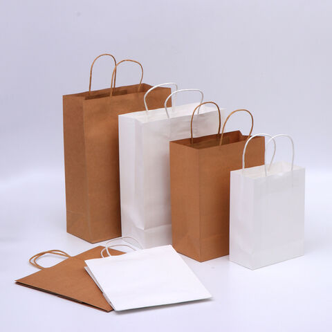 Sacs en Papier Kraft Brun Personnalisés Imprimés pour Expédition, Vente au Détail, Cadeaux, Sachets de Thé, Plats à Emporter avec Votre Propre Logo