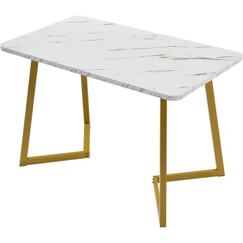 Juego de restaurante con mesa de comedor y 4 sillas, cocina moderna, juego con sillas de comedor de terciopelo negro y mesa de mármol.