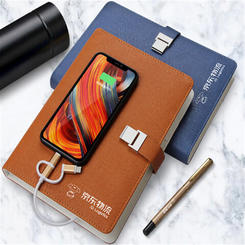 Cuaderno A5 con Cubierta de PU y Carga Inalámbrica Integrada