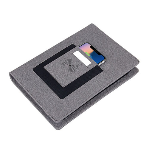 Cuaderno A5 con Cubierta de PU y Carga Inalámbrica Integrada