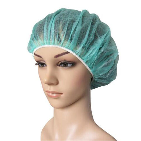 Venta Caliente Médicos desechables no tejidos cubierta de cabeza quirúrgica / gorro bouffant