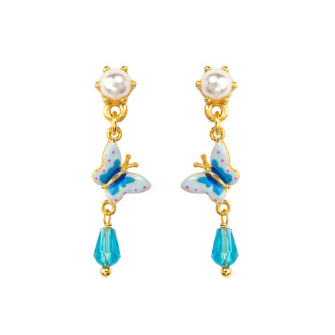 Boucles d'Oreilles en Argent Sterling avec Perles et Glands - Bijoux de Mode en Gros