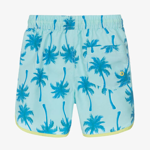 Pantalón corto de playa para niños con estampado integral OEM, protección UV50+ y poliéster reciclado Repreve