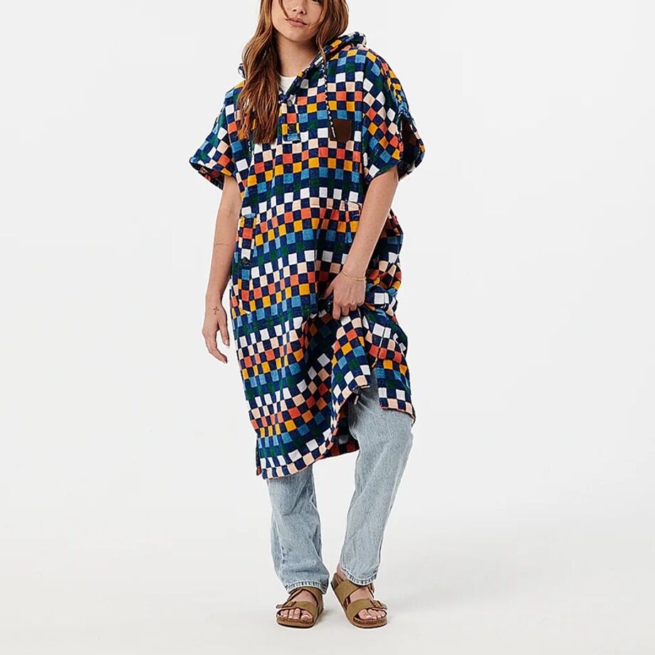 Changing Robe Aztec Mu Summer Beach Changing Clothes Robe Organic Cotton Hooded Ponchos ...