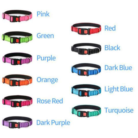 Verstellbares, weiches Neopren-Hundehalsband mit reflektierendem Design und Sicherheitsschnalle, atmungsaktive Nylon-Haustierhalsbänder für Hunde und Katzen, Großhandel für Tierbedarf