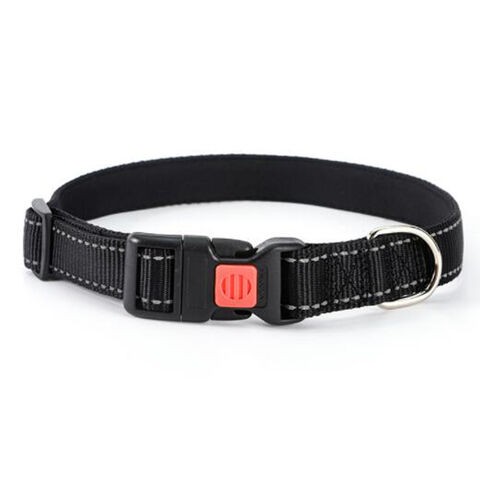 Verstellbares, weiches Neopren-Hundehalsband mit reflektierendem Design und Sicherheitsschnalle, atmungsaktive Nylon-Haustierhalsbänder für Hunde und Katzen, Großhandel für Tierbedarf