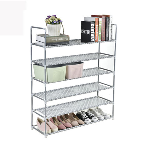 Étagère à chaussures en tissu non tissé à 6 niveaux pour 24 paires, meilleures ventes