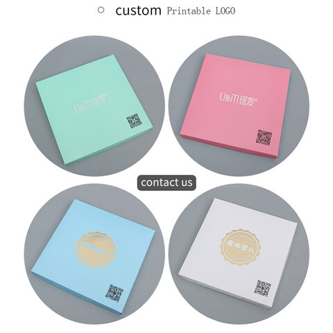 Boîte cadeau carrée en plastique transparent PVC avec design personnalisé pour emballage de gâteaux de mariage et d'anniversaire avec soie