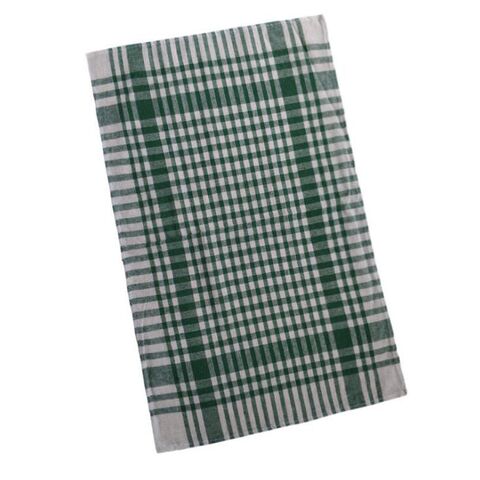 Pano de chá de algodão com padrão xadrez jacquard personalizado, absorvente de água