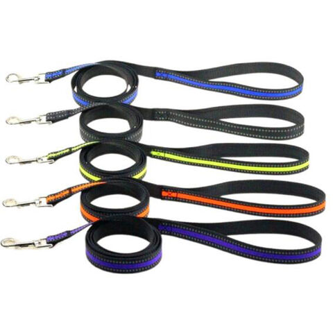 Correas de nylon reflectantes personalizadas para perros pequeños, medianos y grandes en tamaños S, M, L.