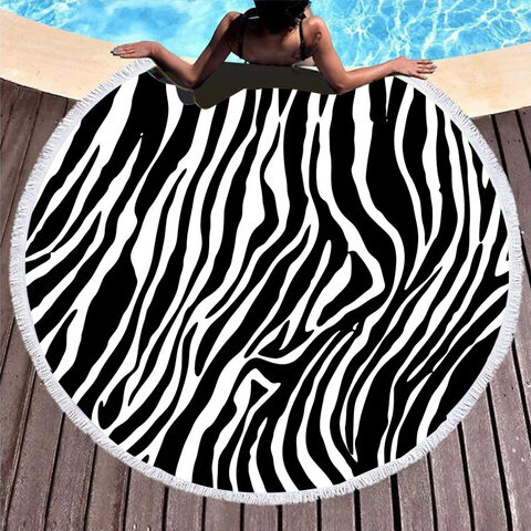 Toalha de praia personalizada com estampa de vaca, toalha de praia de formato especial com absorção de água