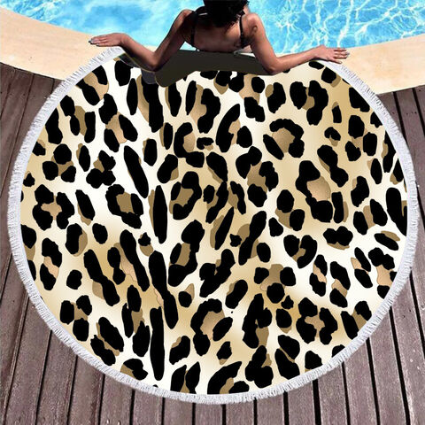 Toalha de praia personalizada com estampa de vaca, toalha de praia de formato especial com absorção de água