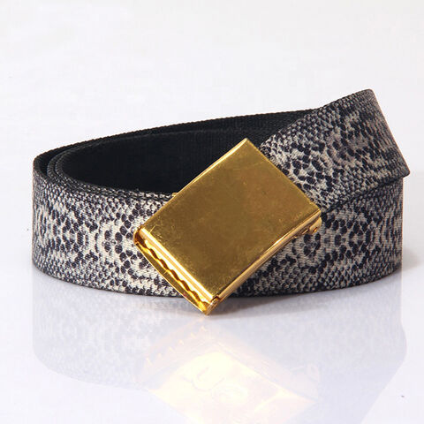 Ceinture de mode pour hommes en polyester avec boucle à pression - Vente en gros de ceintures pour hommes