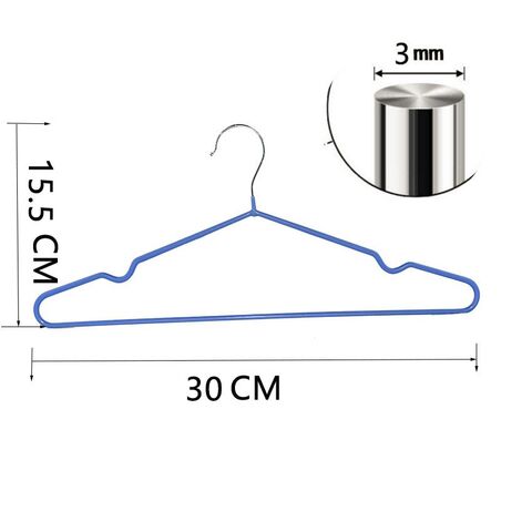 Cabides infantis de arame revestido de plástico PVC, curtos e elegantes, diretamente da fábrica na China para venda por atacado