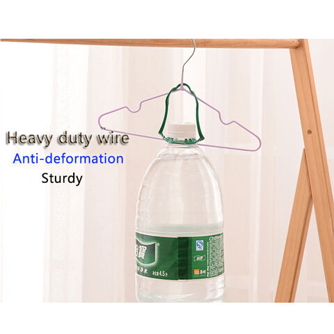 Cabides infantis de arame revestido de plástico PVC, curtos e elegantes, diretamente da fábrica na China para venda por atacado