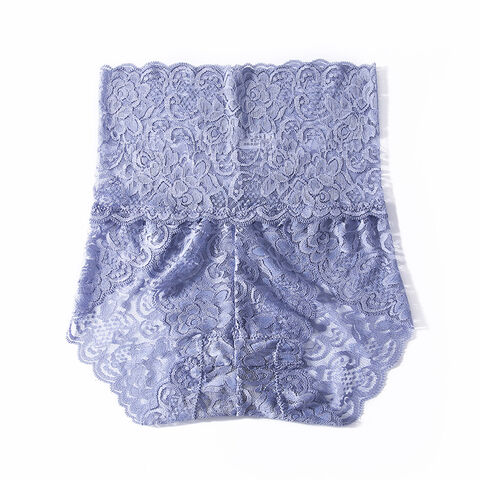 Bragas de Encaje para Mujer, Transparentes, Sexy, de Cintura Alta y con Forro Antibacterial - Venta al por Mayor