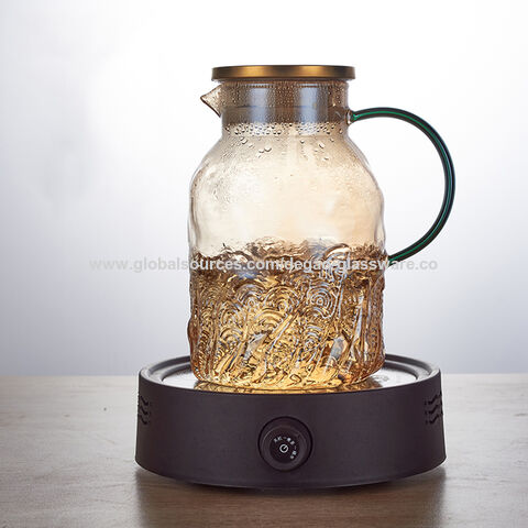 3 Sets Glass Pitcher With Lid, 50 Oz / 1500 Ml Water Carafe