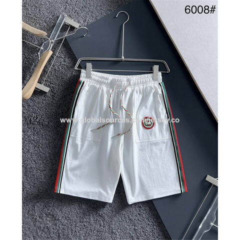 Cheap Men s Designer Stripe Casual Jersey Track Shorts Black Expore China Wholesale Designer Shorts and Gg Shorts Fashion Brand Shorts Men Luxury Short Pants For Men Globalsources