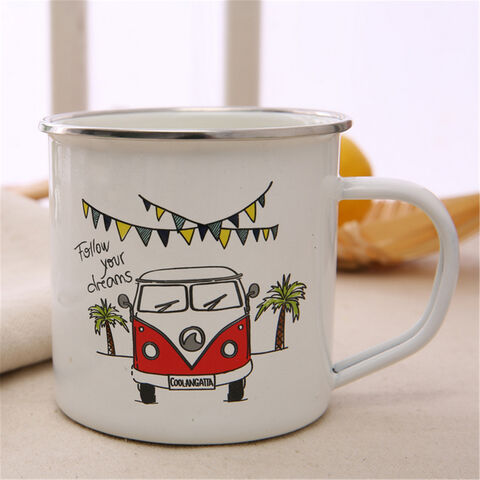 Nostalgische Klassische Emaille Tasse