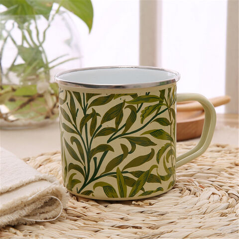 Nostalgische Klassische Emaille Tasse