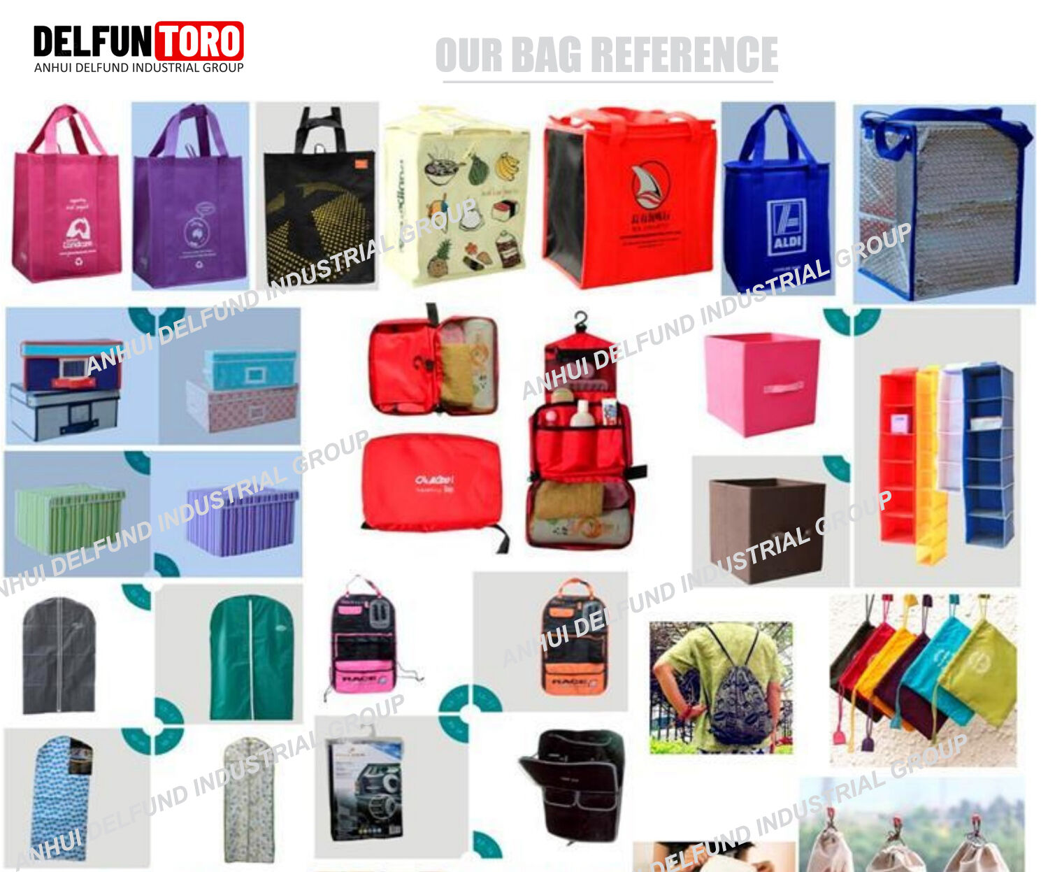 Alibaba Eco Zip Bags Non-woven Aldi Shopping Bag Eco-friendly