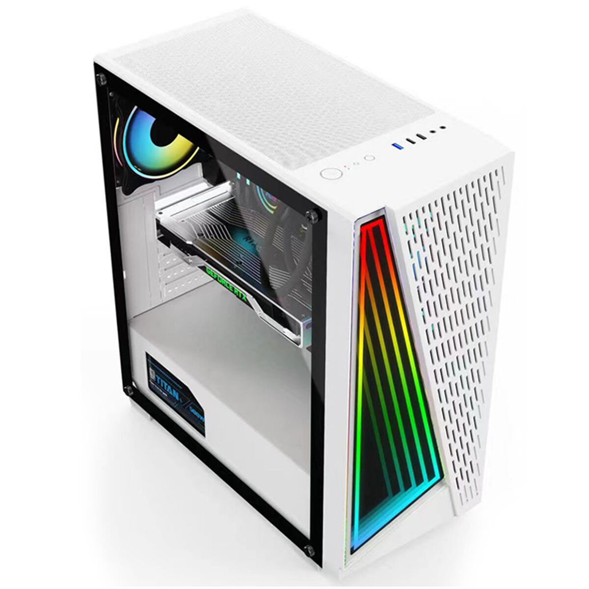 Ruix C4-white High Tower Computer Case Mid Tower Atx Full Tower ...