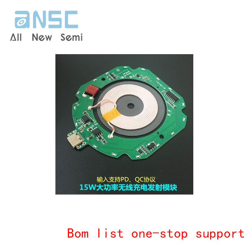 15w High-power Mobile Wireless Charger Transmitter Module Pcba Circuit ...