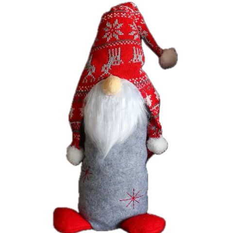 Novedad Decoración Navideña de escaparate con diseño de Papá Noel sin rostro, Adornos de Gnomos Navideños