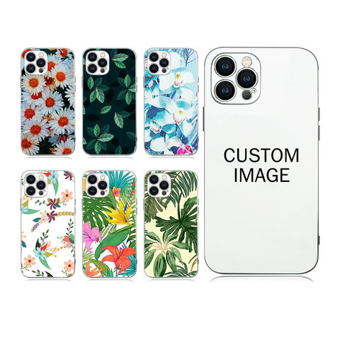 Nueva Funda Electrochapada para Teléfono con Impresión Personalizada, Fundas de TPU 2D Sublimación en Blanco para iPhone - Última Colección