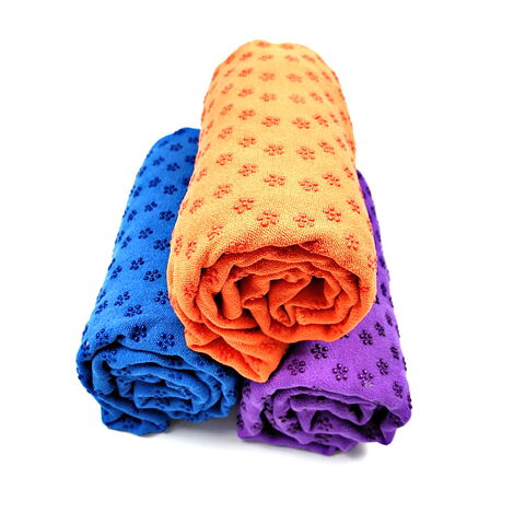 Yoga-Handtuch aus hochwertiger Mikrofaser. Größe: L183 cm x B61 cm. Verpackt mit Kordelzugbeutel. Perfekt für Yoga-Studios und Sportartikel-Großhändler.
